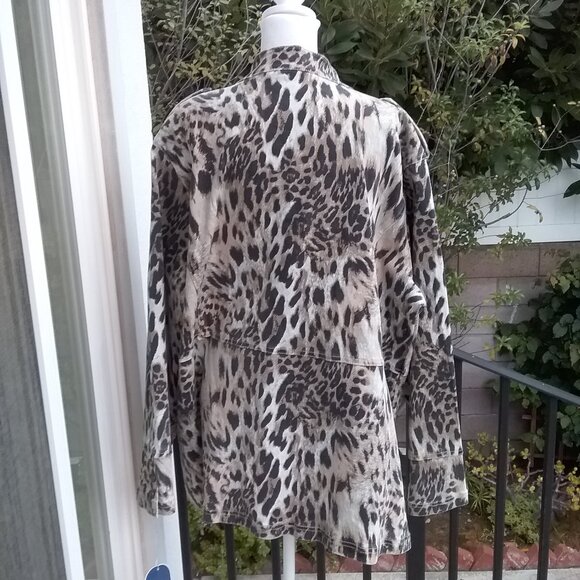 NEW DG2 Diane Gilman Jacket Women's Size 2X Animal Print Jacket - Picture 5 of 7